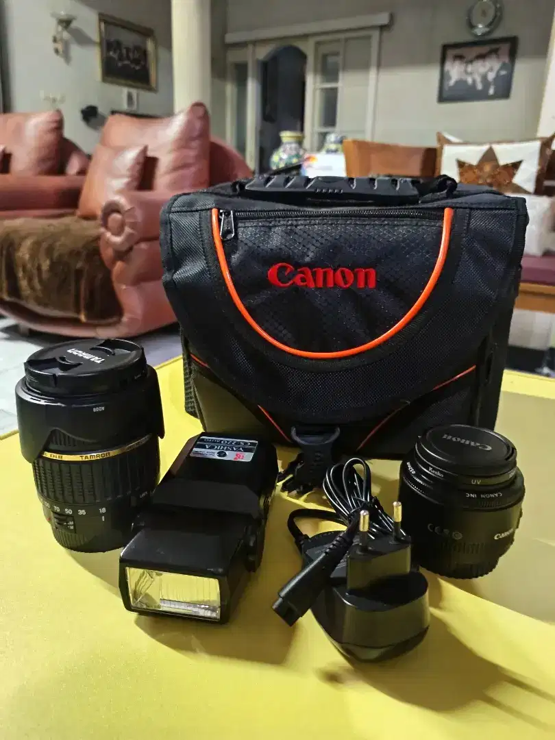 Dslr Canon eos 550d kit 2 lensa