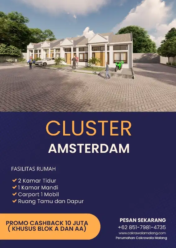 Cluster Elegan Rumah, Siap Huni dan Cicilan Ringan