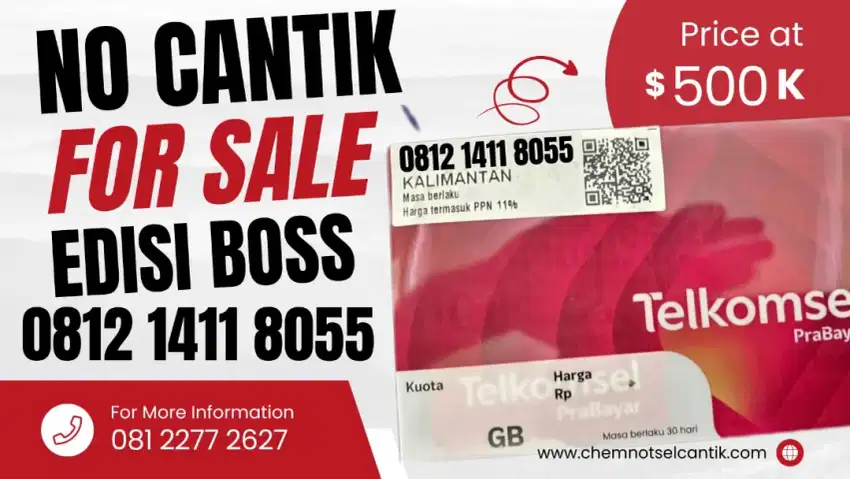 No Cantik Telkomsel Edisi Boss