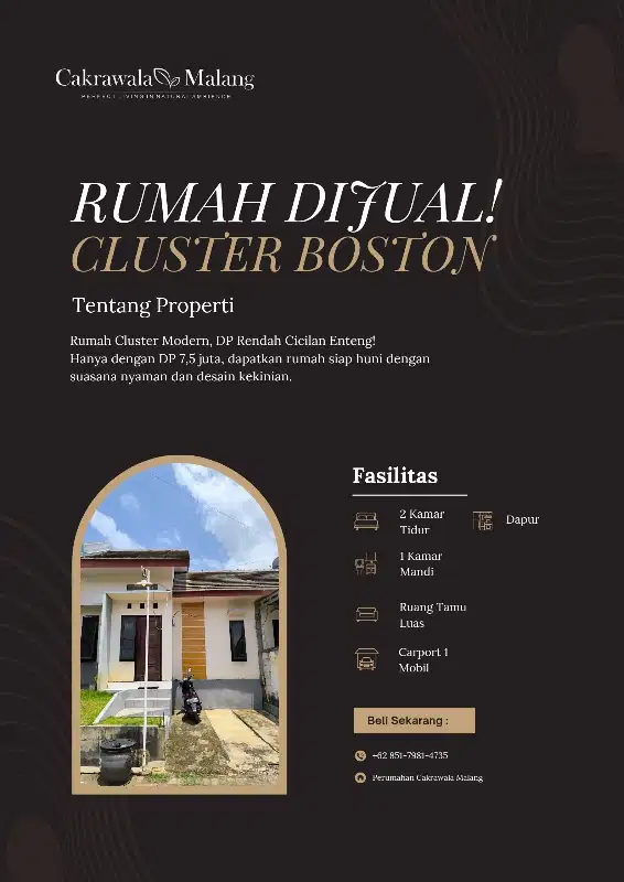 Hidup Nyaman di Cluster Boston, Perumahan Cakrawala Malang