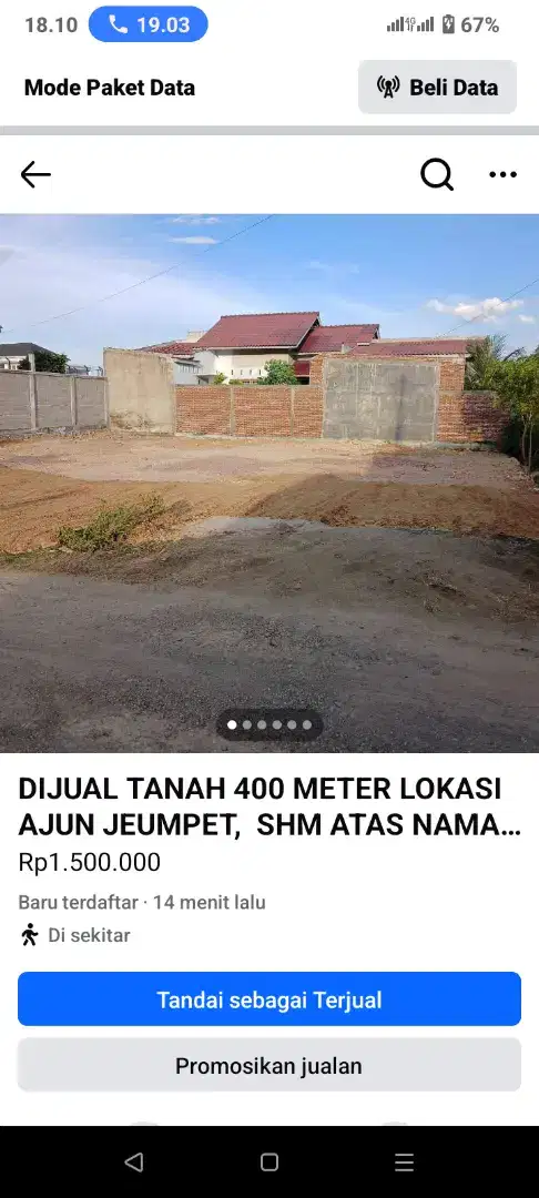 TANAH INI DI JUAL