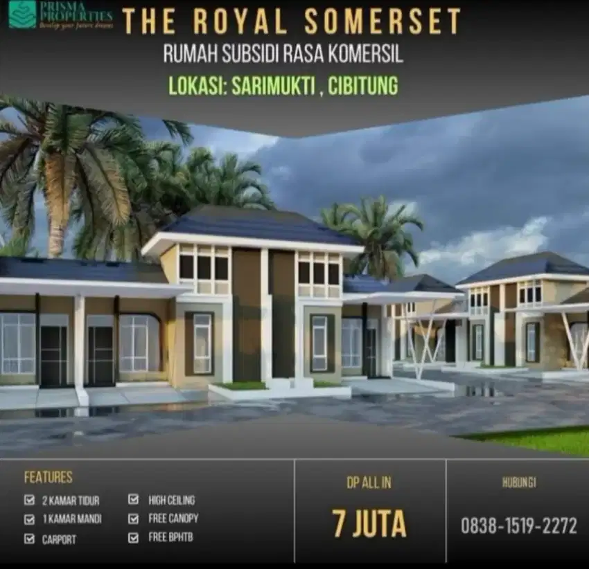 Rumah subsidi murah terdekat strategis