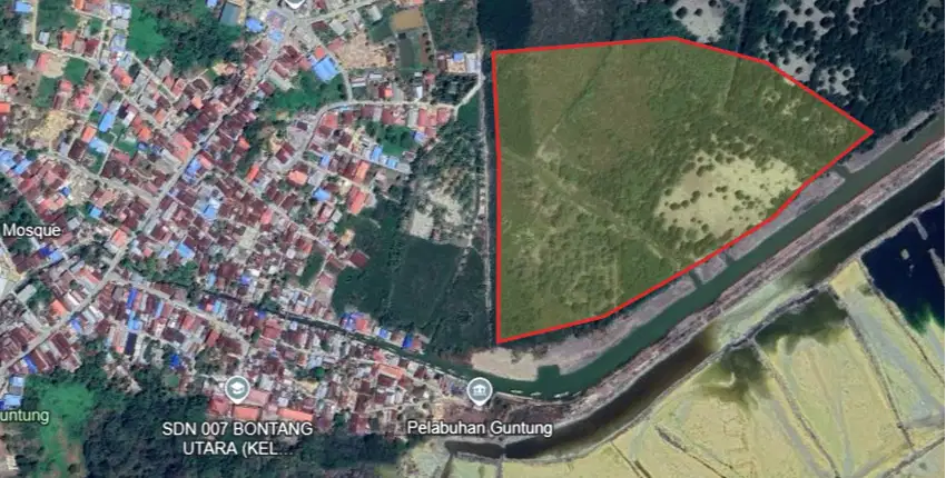 Dijual tanah di dekat Pelabuhan Guntung,  Kec. Bontang Utara,