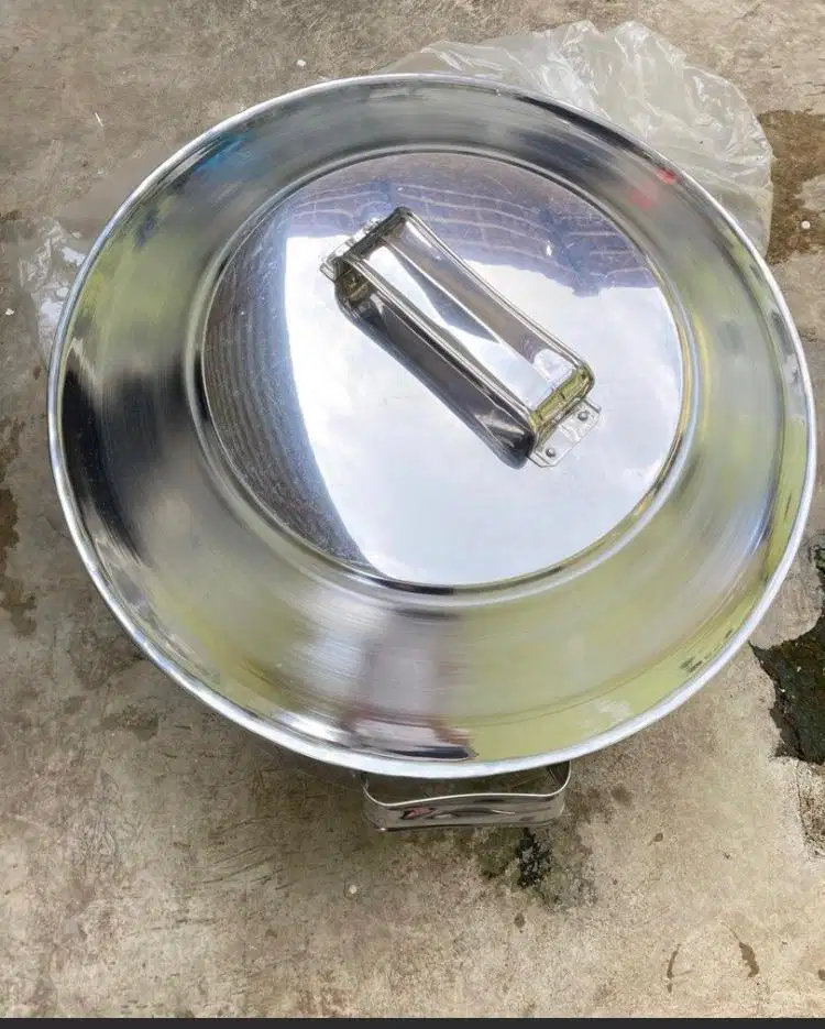 Jual rugi banyak..Panci stainless jumbo, diameter 70cm bahan