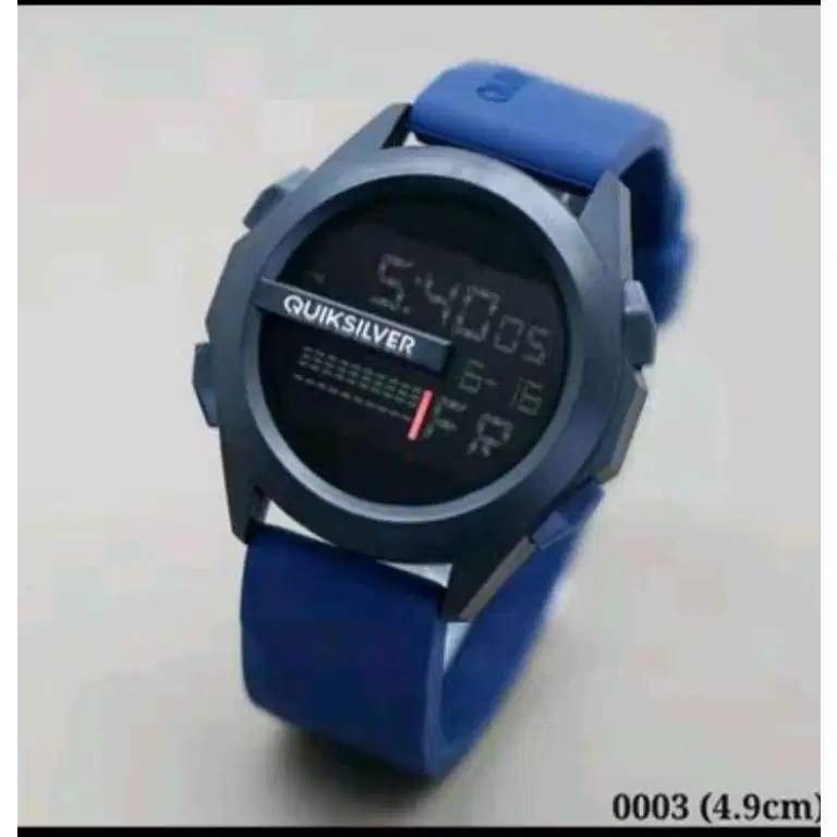 Jam Tangan Pria QuikSilver Drone Strab Karet Digital Water Resist