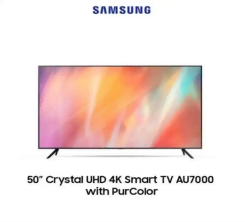 DIJUAL Cepat Smart TV Samsung 4K (AU7000) 50