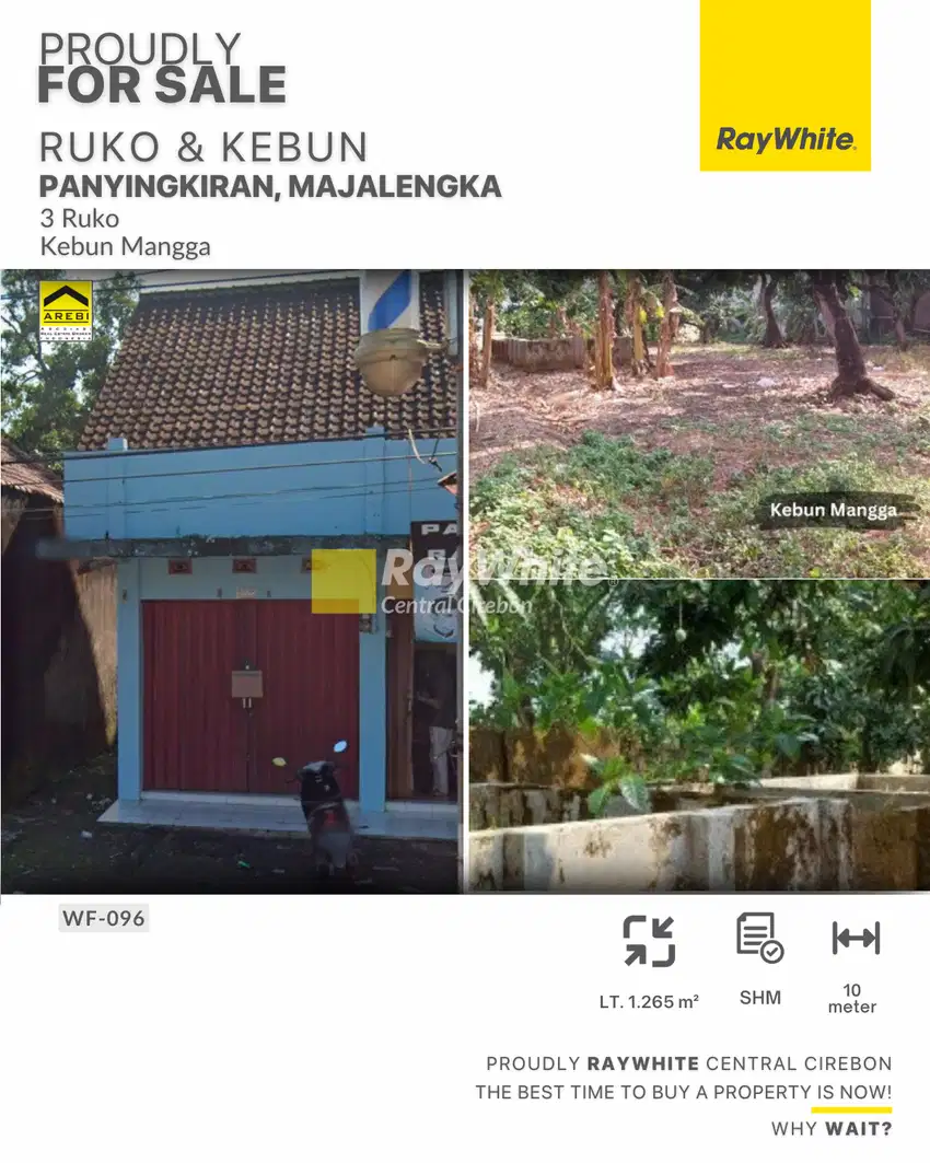 Dijual 3 Ruko dan Kebun Mangga di Panyingkiran Majalengka