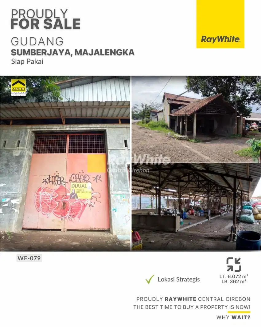 Dijual Gudang Strategis di Sumberjaya Majalengka