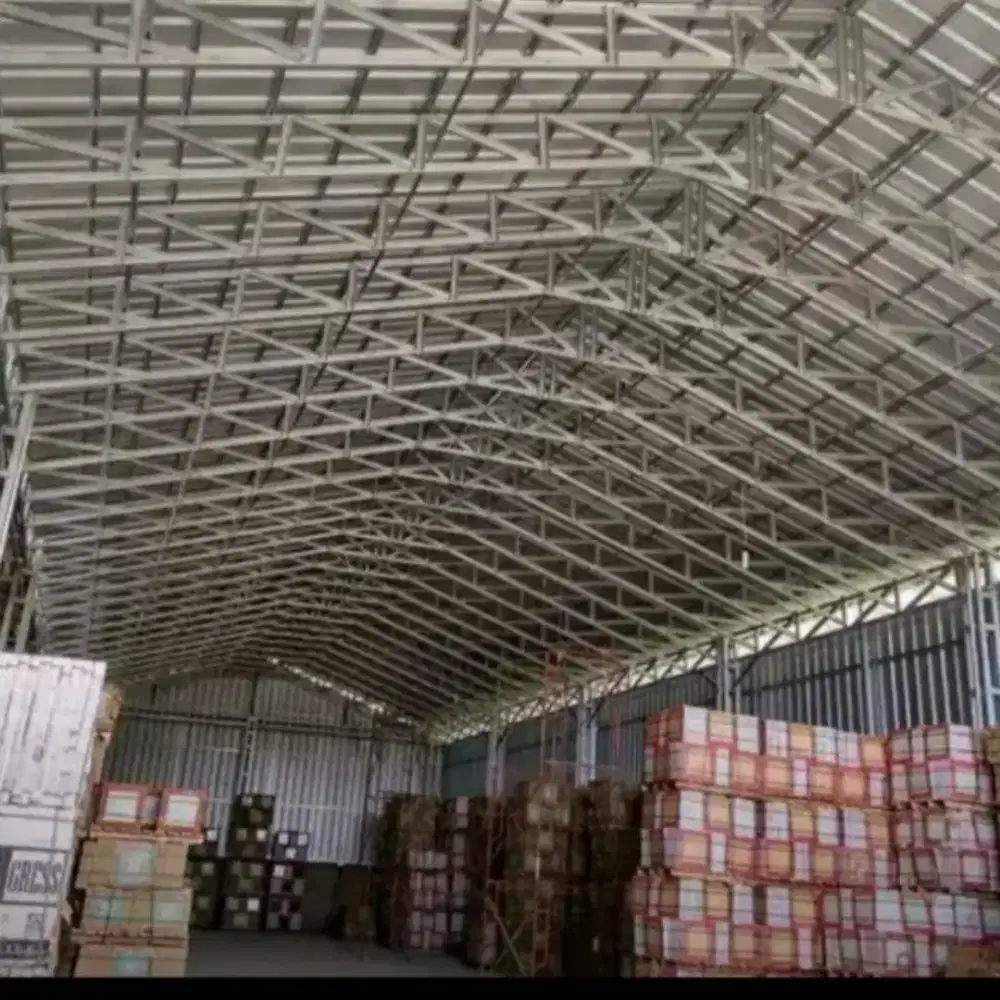 PEMBUATAN GUDANG,AULA,KANDANG TERNAK BAJA RINGAN