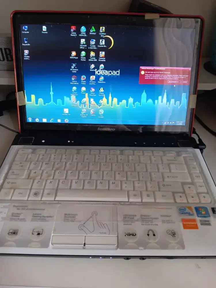 Di jual! Laptop Lenovo Y450 lokasi Harvest city Cileungsi
