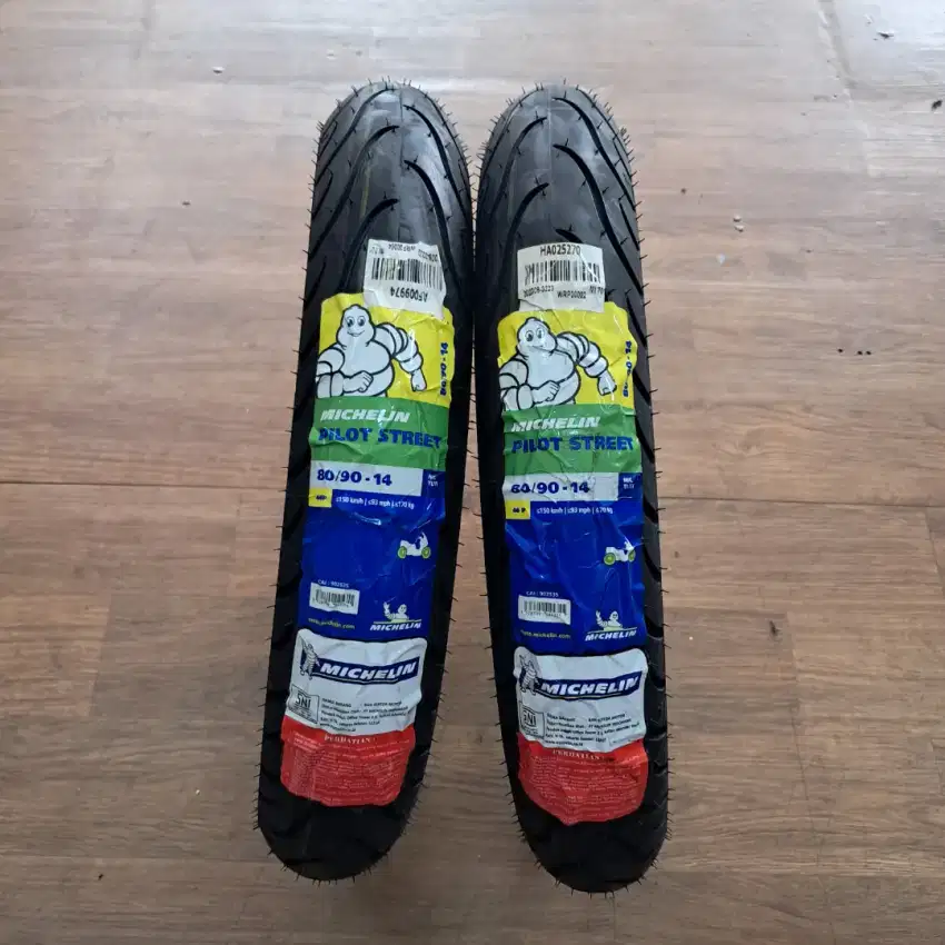 READY BAN MICHELIN PILOT STREET TL 80/90 -14 M/C 46P FREE PASANG