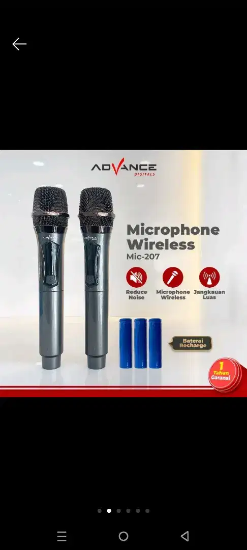 Mic Advance 207 original BARU