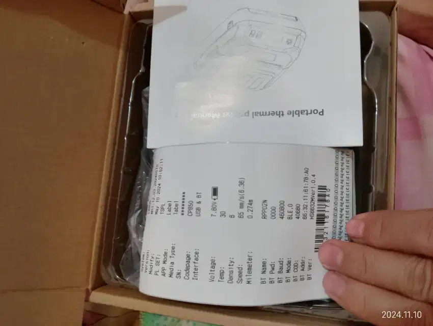 PRINTER THERMAL SUPPORT BLUETOOTH 80mm