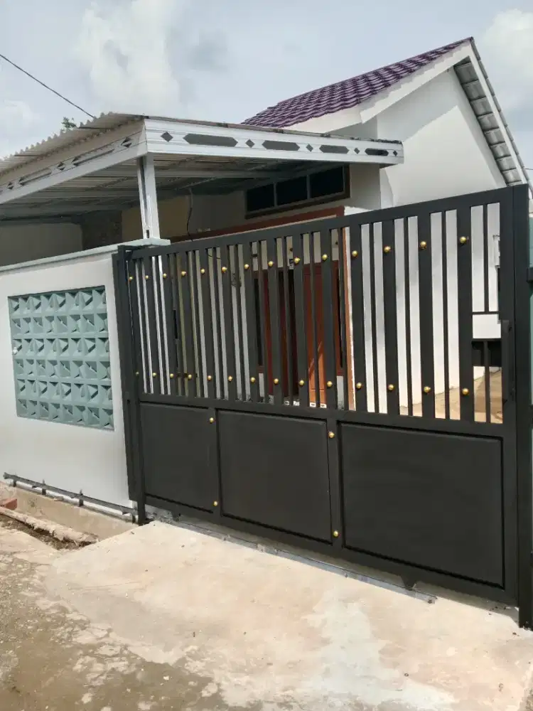 Pagar dorong minimalis