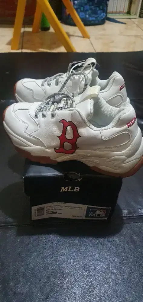 TURUN HARGA SEPATU MLB RED SOX BIGBALL CHUNKY CLASSIC MONOGRAM