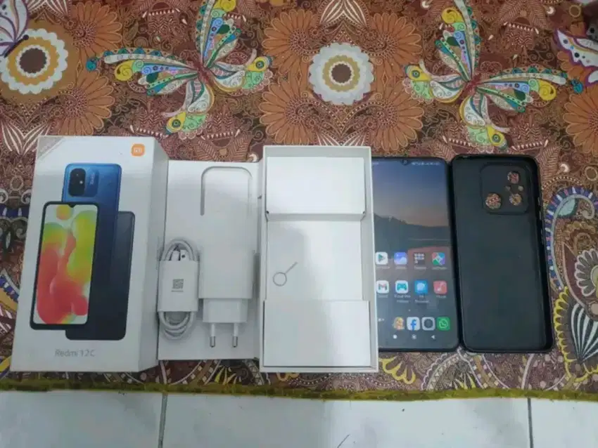 Redmi 12C Fullset Ram 4+4/64