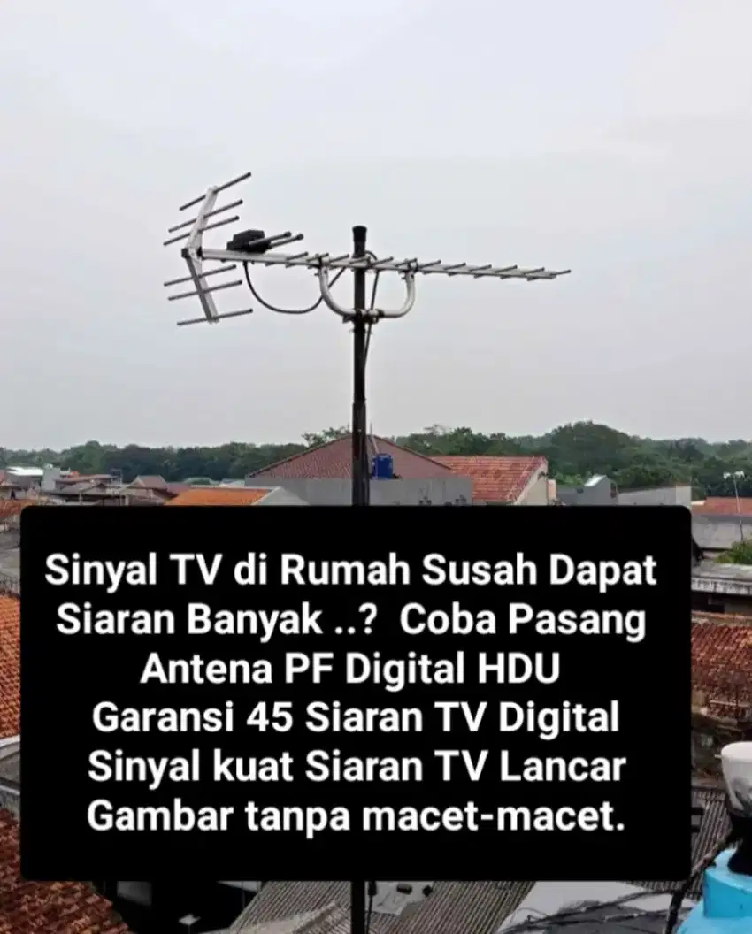 Pasang Antena Digital 45 Siaran