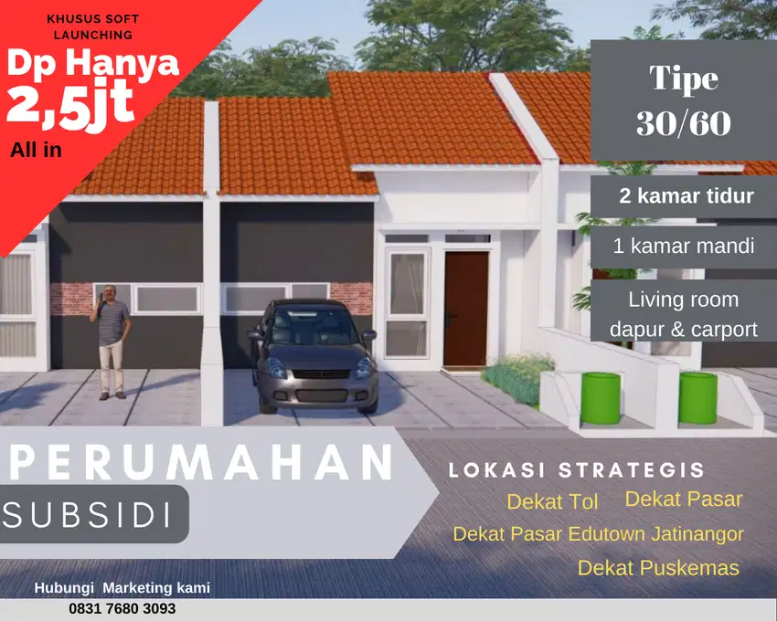 Hanya 2,5 juta rumah subsidi ini bisa jadi milik anda di bandung timur