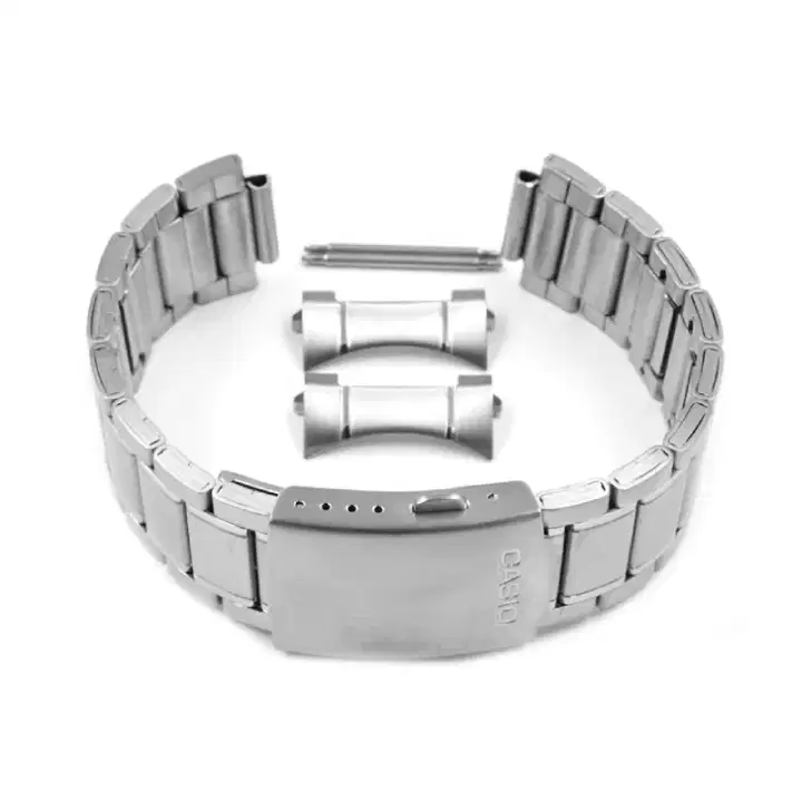 Tali Jam Tangan Strap Rantai Casio Duro Marlin Stainless Steel 22MM Or