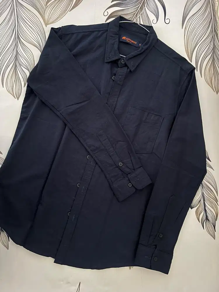 OBRAL Kemeja Oxford Navy