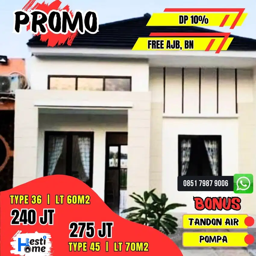 Rumah Murah DP Suka-suka di Perum Alam Bawen Indah Cicilan 60Ribu/Hari