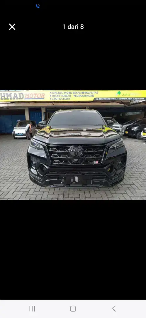 Toyota Fortuner VRZ 4x2 Tahun 2022 Hitam Metalik A/T 2.8