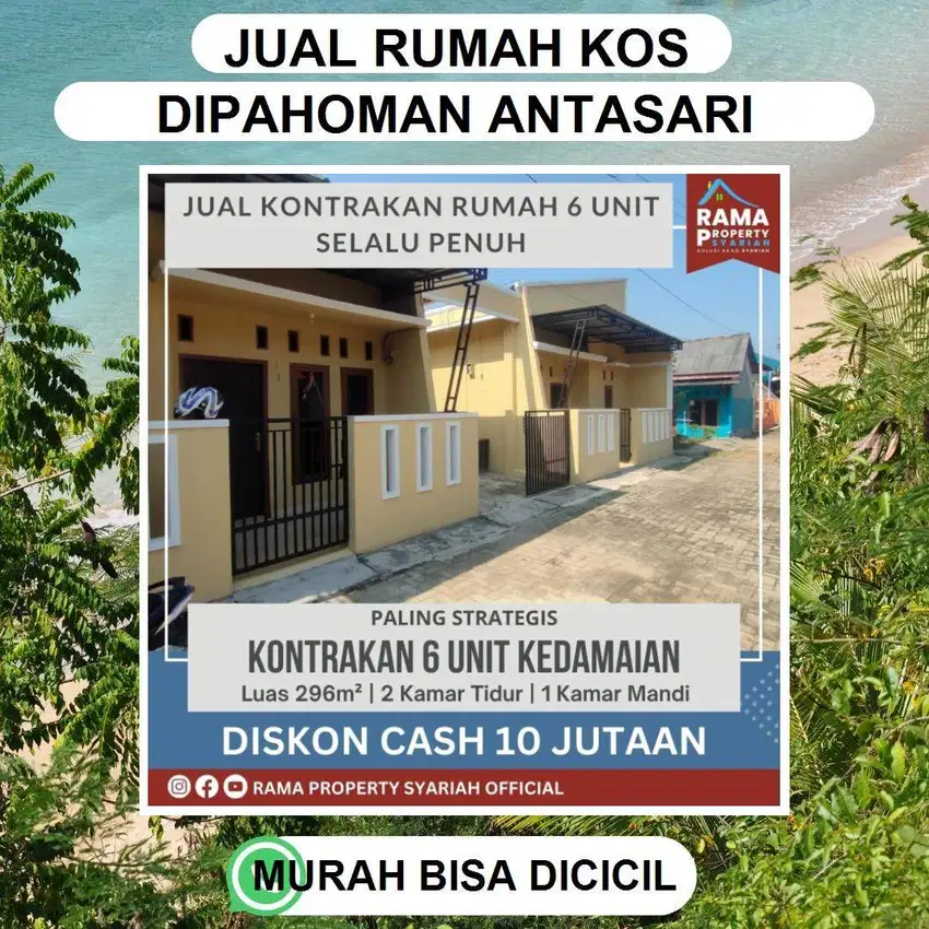 JUAL KONTRAKAN DIKEDAMAIAN PAHOMAN HARGA MURAH BISA DICICIL