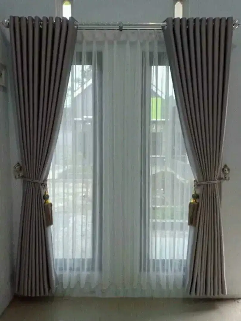Jual gordyn gorden tirai vertikal roll blind jasa wallpaper dinding vi