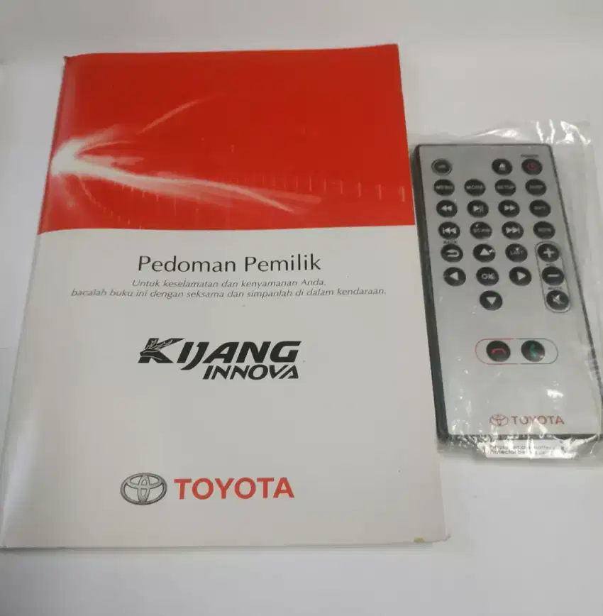 jual buku pedoman pemilik dan remote head unit innova reborn