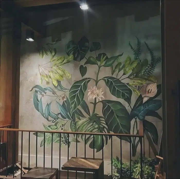 Lukis dinding mural sesuai permintaan