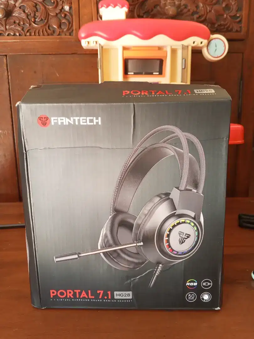 Headset Gaming Portal 7.1 HG28 Virtual Surround Sound Gaming Headset'