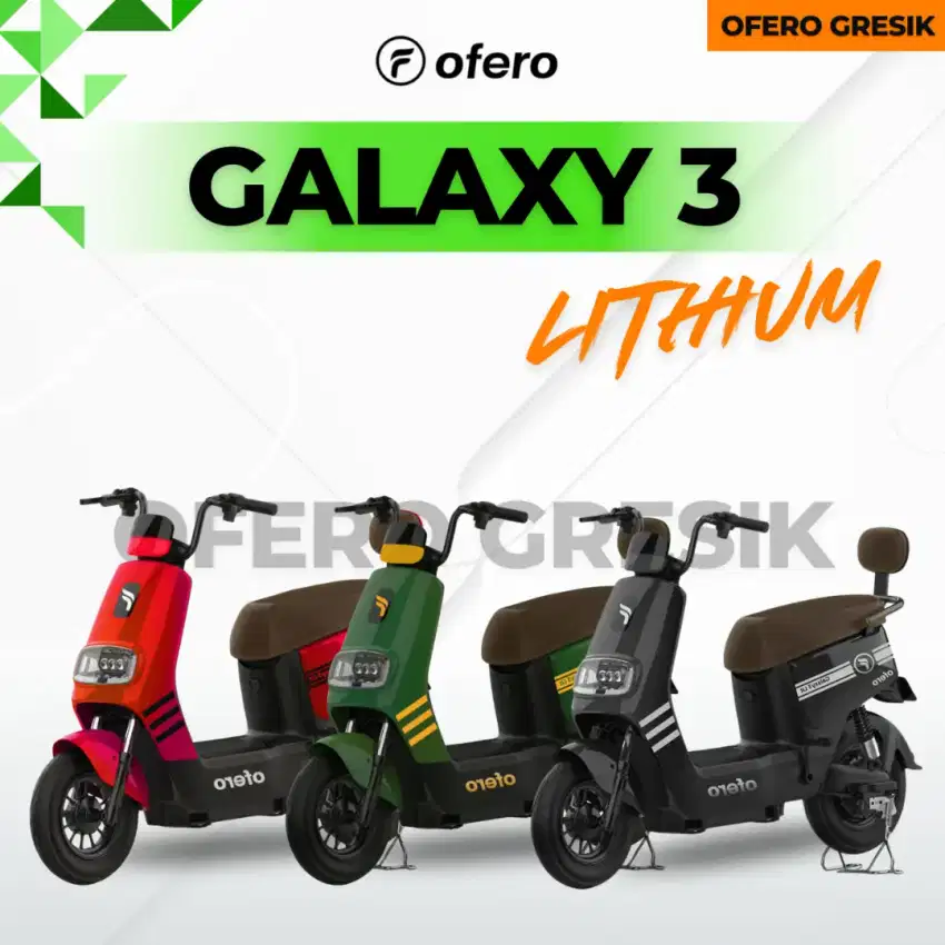 SEPEDA LISTRIK OFERO GALAXY 3 LITHIUM E-BIKE/SPEED 38KM POWER 500W