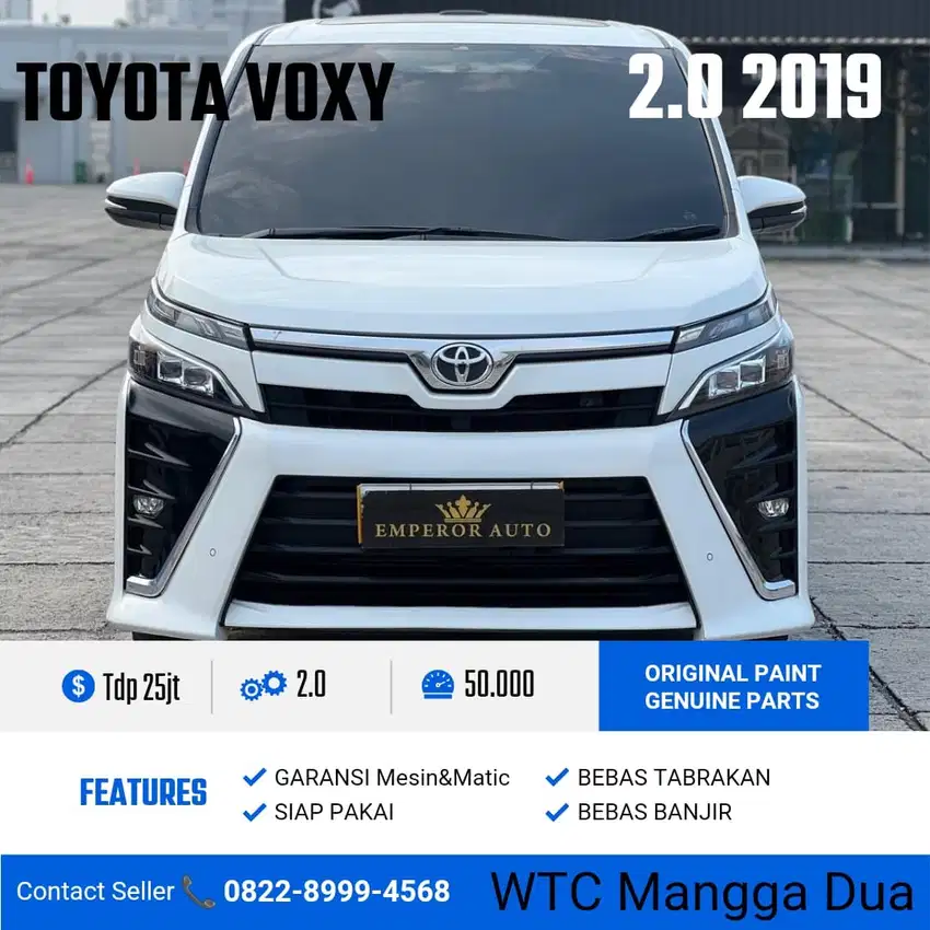 Tdp25jt ,Toyota Voxy 2.0 Automatic Bensin 2019/2020