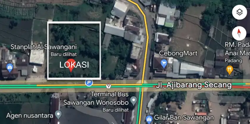 TANAH DEPAN TERMINAL BUS AKAP