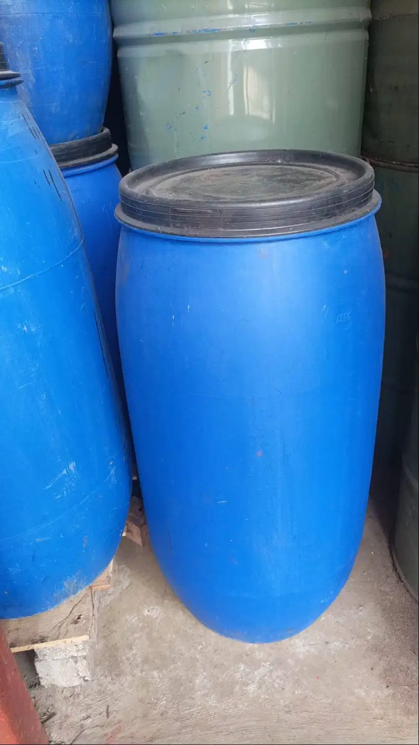 Tong Plastik / Drum Plastik Bekas / Tong Sampah Plastik 150L 60L