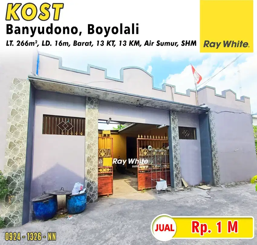 Kost Aktif 13 Kamar Kawasan Industri Lokasi Banyudono Boyolali