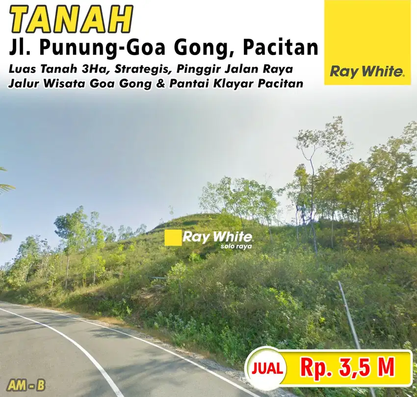 Tanah Cocok Untuk Invest Dan Agrowisata Dekat Goa Gong Dan Pantai