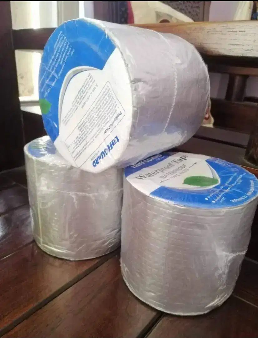 Lakban aluminium foil anti bocor talang seng pralon toren Genteng dll