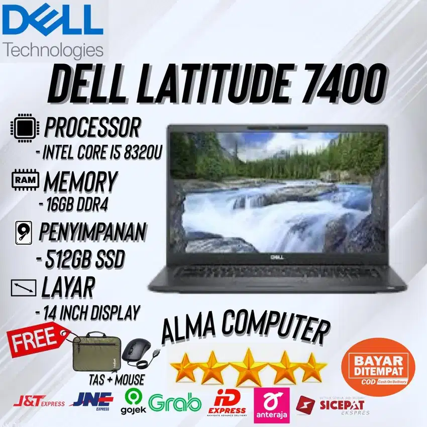 Dell Latitude 7400 Core I5 Gen 8 Ram 8GB Ssd 256GB