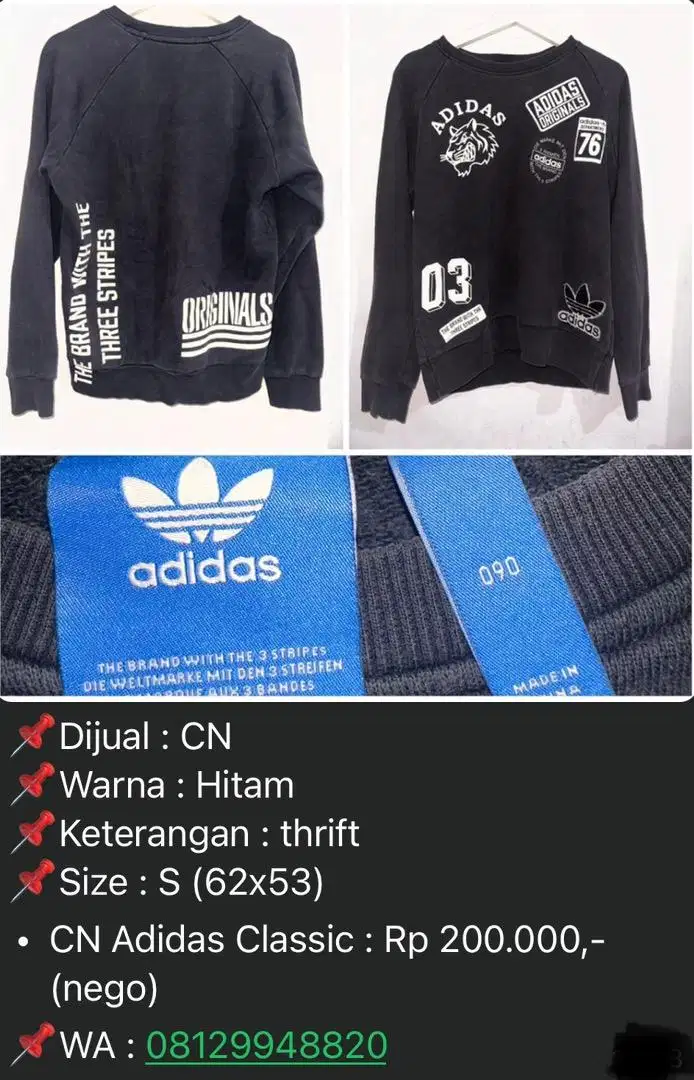 CN Hitam Adidas Classic