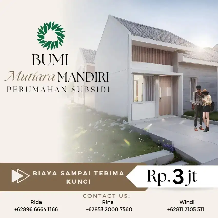 All in biaya 3jt (Rumah Subsidi) di Kota Tasikmalaya