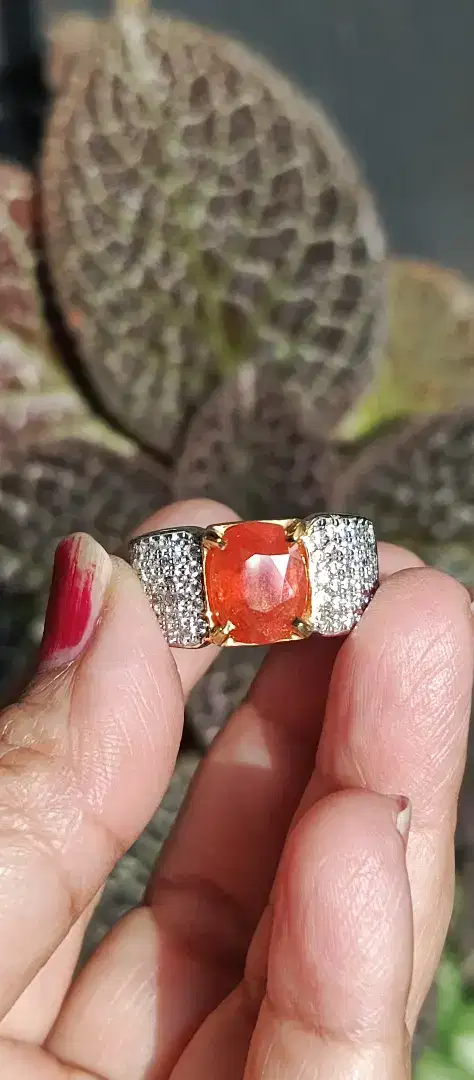 Cincin Orange Sapphire