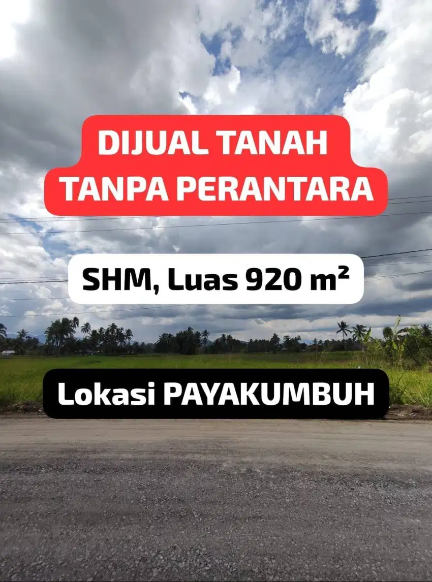 Dijual Cepat Tanah SHM (Lahan Pribadi Tanpa Perantara)