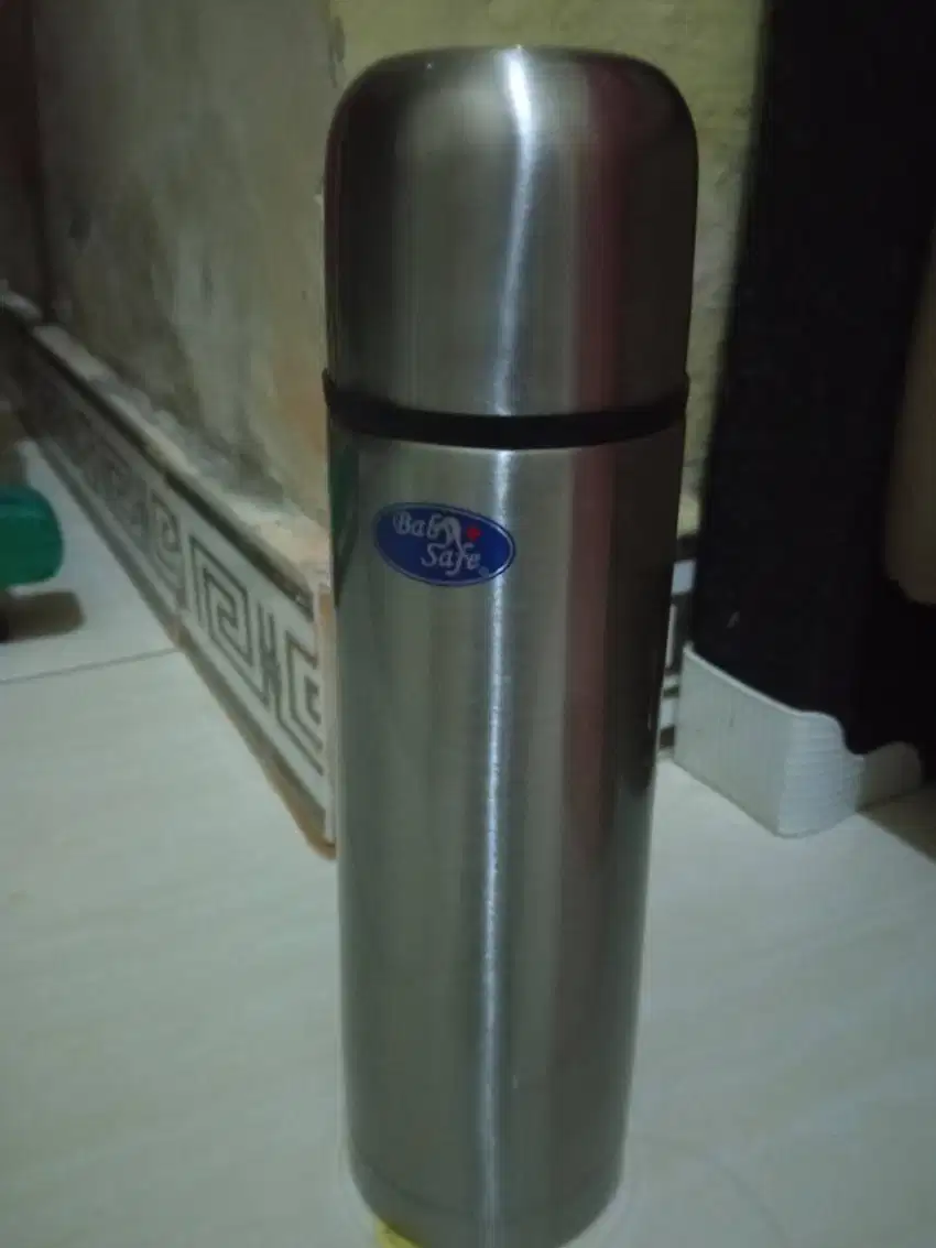 Stainless Steel Vacuum Flask Termos Air Panas Babysafe Kondisi Baru