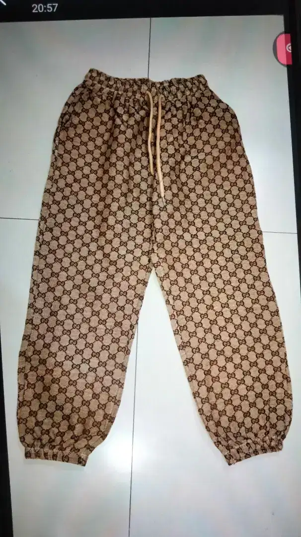 Celana kain dingin panjang coklat bahan bagus