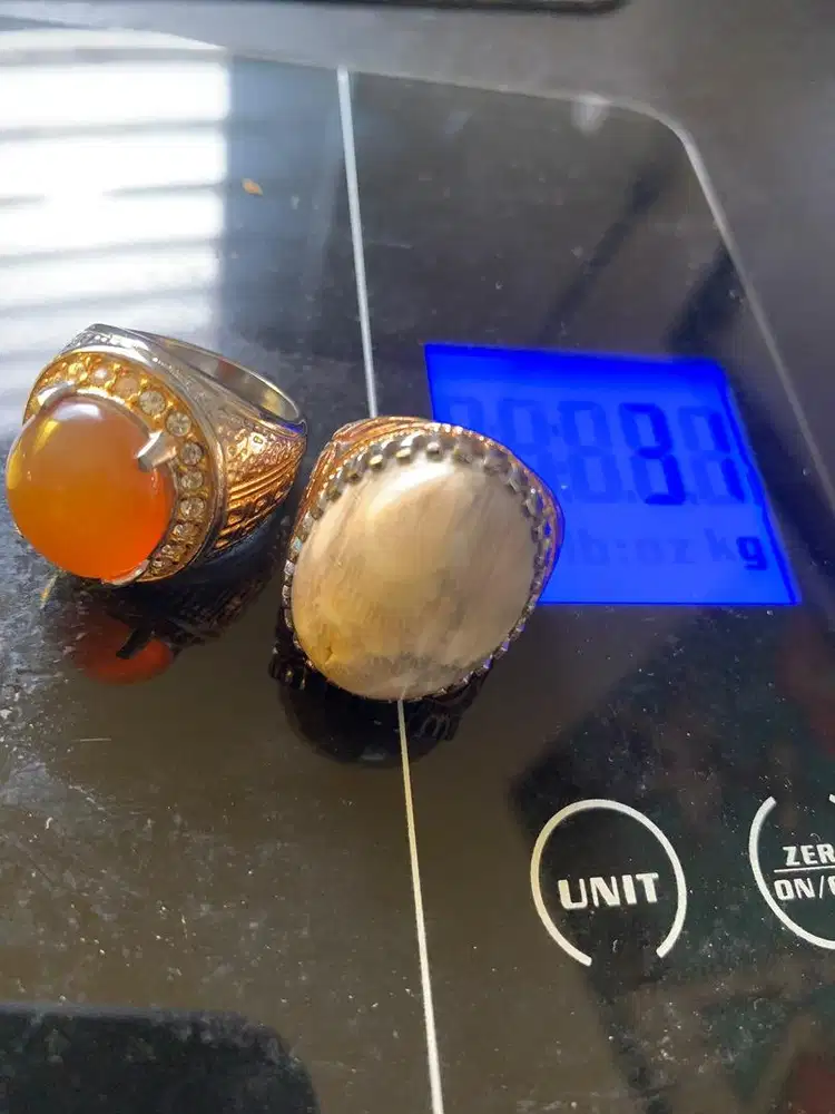 Cincin batu akik 2 pcs