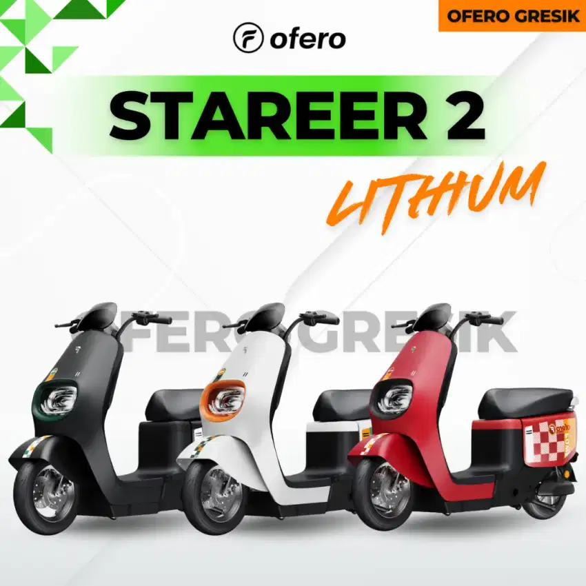 SEPEDA LISTRIK OFERO STAREER 2 LITHIUM -BIKE/SPEED 53KM POWER 800W