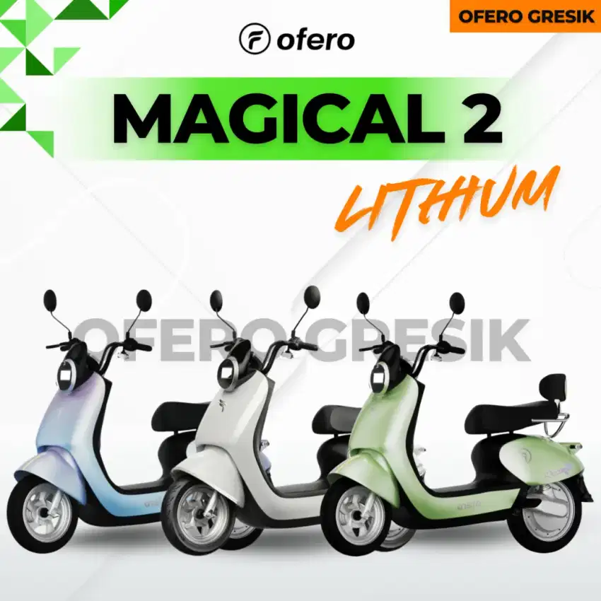 SEPEDA LISTRIK OFERO MAGICAL 2 LITHIUM -BIKE/SPEED 40KM POWER 500W