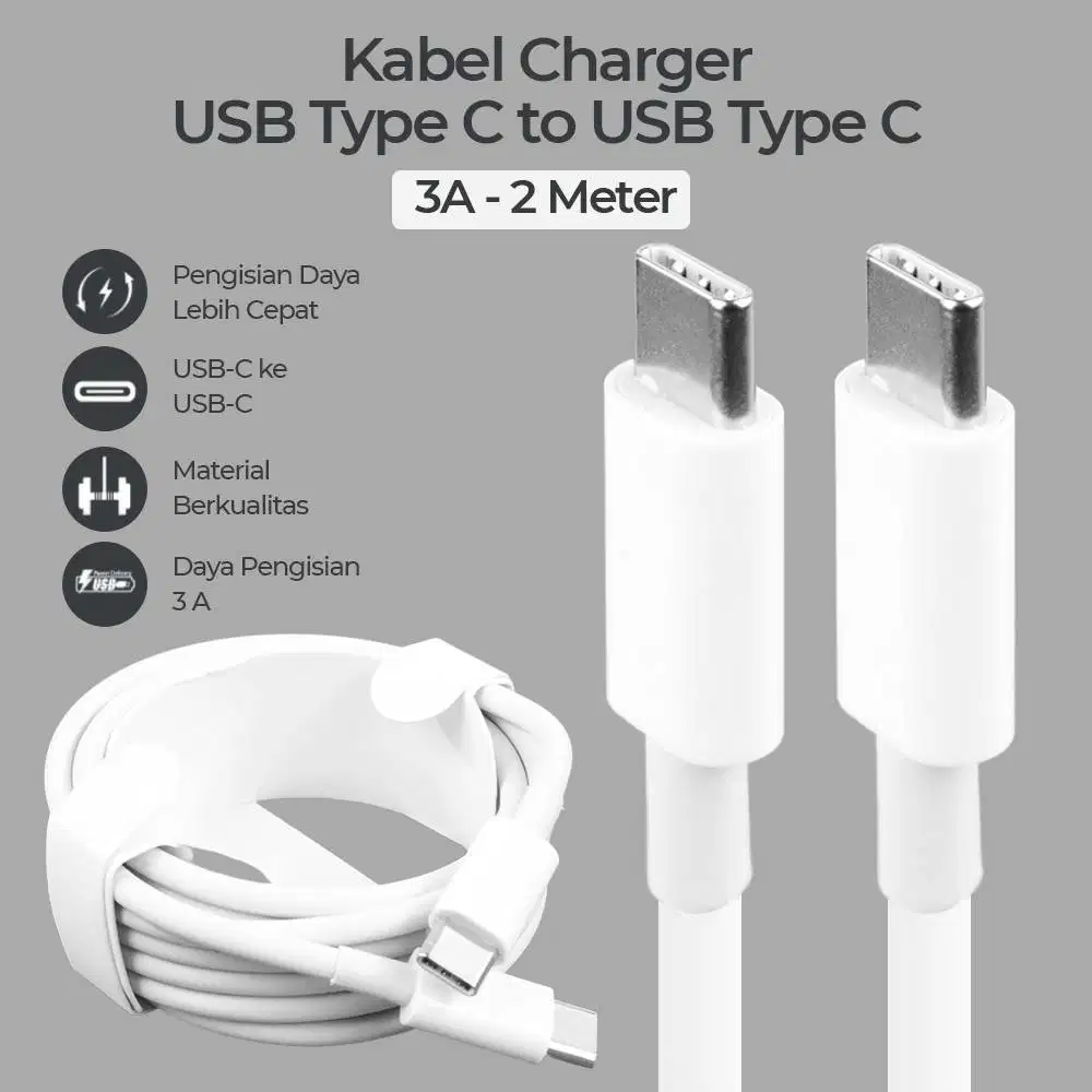 Kabel data Samsung Type C to Type C fast charging