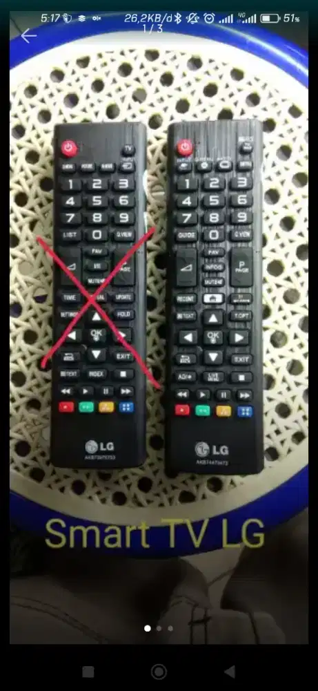 Remote TV LCD/LED LG